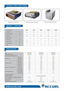Accurl Fiber Laser Cutting Machine Genius Series