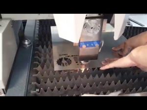 500W fiber laser skjæremaskin for metallplate - rustfritt stål laser skjæremaskin