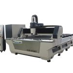 serat automatik cnc laser mesin pemotong tiub dengan jadual yang boleh dipertukarkan dua