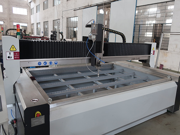 glass water jet cutting machine price with KMT pump