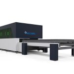 1500w ipg fiber laser cutting equipment with double exchange shuttle table