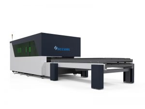 1500w ipg fiber laser cutting equipment with double exchange shuttle table