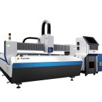 full closed fiber laser cutting system with exchangable table